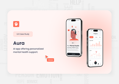 Case Study- Mental Health App 3d app branding case study concept design graphic design health illustration interface logo mental health process resesarch ui ux