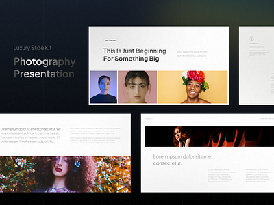 A Sophisticated Pitch Deck Solution 🌌 branding dark dark mode deck design illustration layout leanding page luxury photography pitch deck presentation product product design simple slide typography ui ui kit ui8