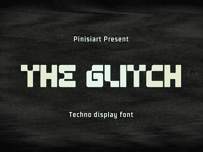 The Glitch – Techno Display Font retro futuristic font