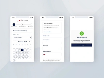 okularium.pl - Book your appointment online booking eyeexambooking mobile onlineappointments ui ux web design