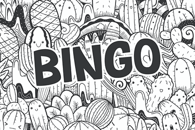 BINGO – Kids Font logo whimsical typography