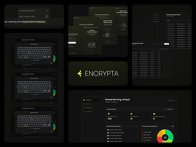 Encrypta - Confidential Information Protection App app design branding desktop app logo product design ui ux