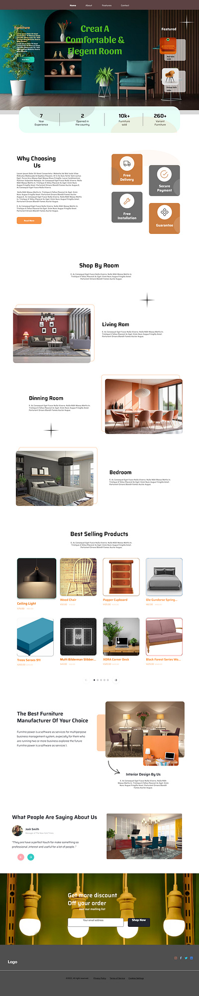 WEBSITE - Furniture store ui