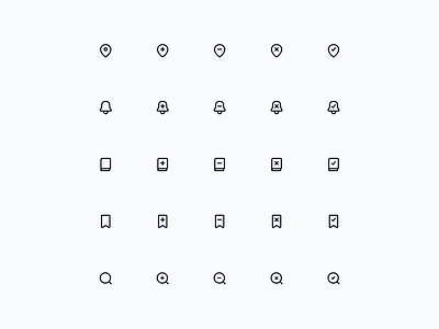 Basic Icon Variants 🔀 design icon icons minimal saas ui web design
