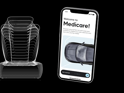 Medicar app🚗📱 3d animation app brand branding car clean design graphic design identity illustration interface logo motion motion graphics ui ux vector website