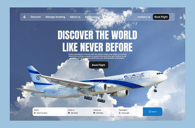 Travel Agency Landing Page landing page travel travel agency ui uiux ux