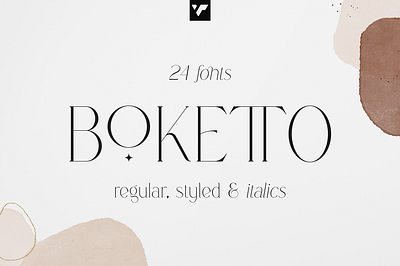 Boketto - Elegant typeface. Free Font alternatives brand branding bundle collection creative design font glyphs graphic design lettering ligature logo serif styled