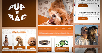 PupBag | UX/UI Design branding graphic design logo pet shop ui ux