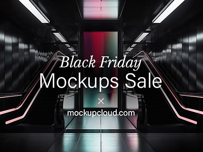 👾 BLACK FRIDAY All Mockups 50% OFF 3d animation black friday book box branding design download free freebie graphic design illustration iphone logo mockup cloud mockupcloud mockups motion graphics sale ui