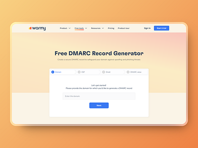 Warmy - DMARC Record Generator