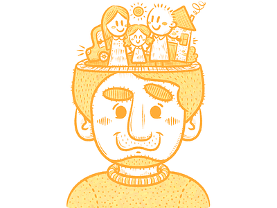 Heads Up: Values Inside! Family cartoon character character design comic doodle fun illustration