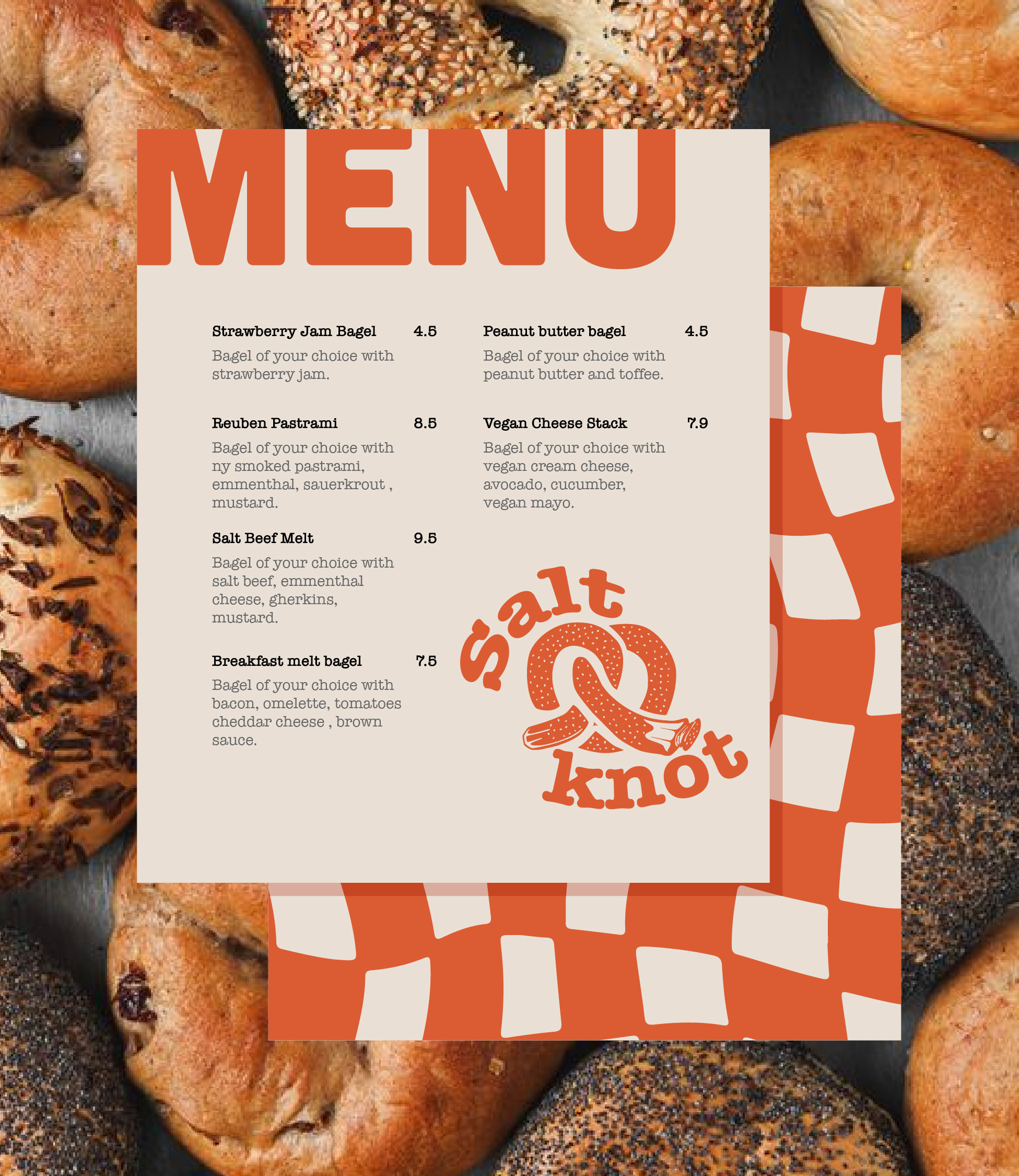 Salt and knot bakery menu bakery menu menu menu design