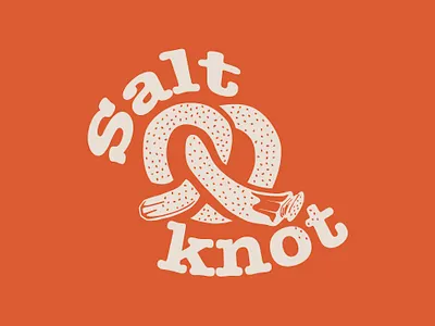 Salt and knot bakery bakery logo pretzel salt and knot bakery