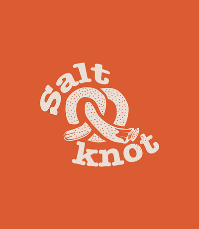 Salt and knot bakery bakery logo pretzel salt and knot bakery