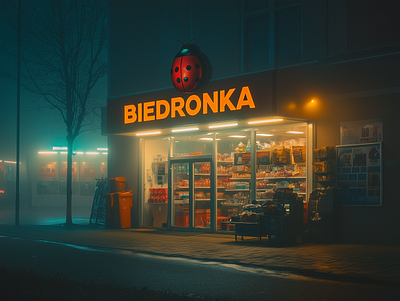 BIEDRONKA AI Poland ai artificial intelligence biedronka branding graphic design ladybug midjourney poland polska supermarket