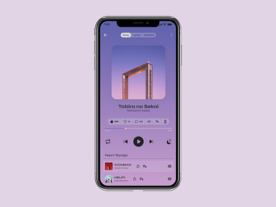 Daily UI: Day 9 | Music Player 009 app appsdesign branding dailyui day9 design figma figmadesign graphic design illustration logo music app music player ui