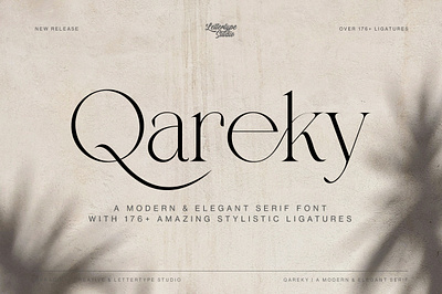 Qareky a Modern & Elegant Serif printdesignfonts