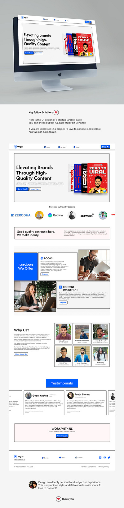 Landing Page Redesign branding figma ui ui design web design website