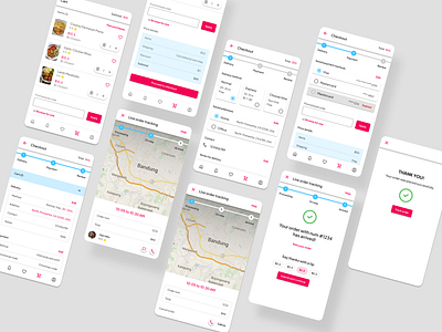 Checkout Flow for a restaurant UI