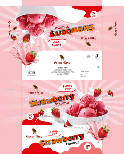 Package Design for Ice-Cream pack design graphic design packaging