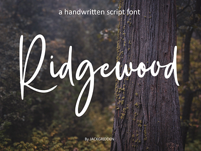 Ridgewood - Handwritten Font branding design fashion font graphic design handwritten illustration logotype ridgewood script typeface wedding