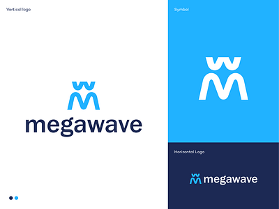 Megawave Logo Design ai branding design logo logodesign logodesigner m mark mega minimal modern monogram saas simple logo software symbol w wave