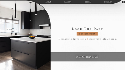 web-design for the "Kitchenlan" company branding ui web