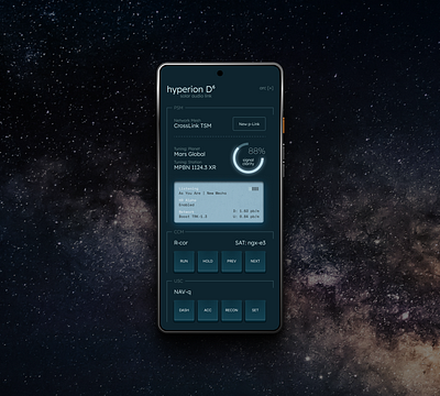 Fictional Future Audio Interface app audio mobile ui