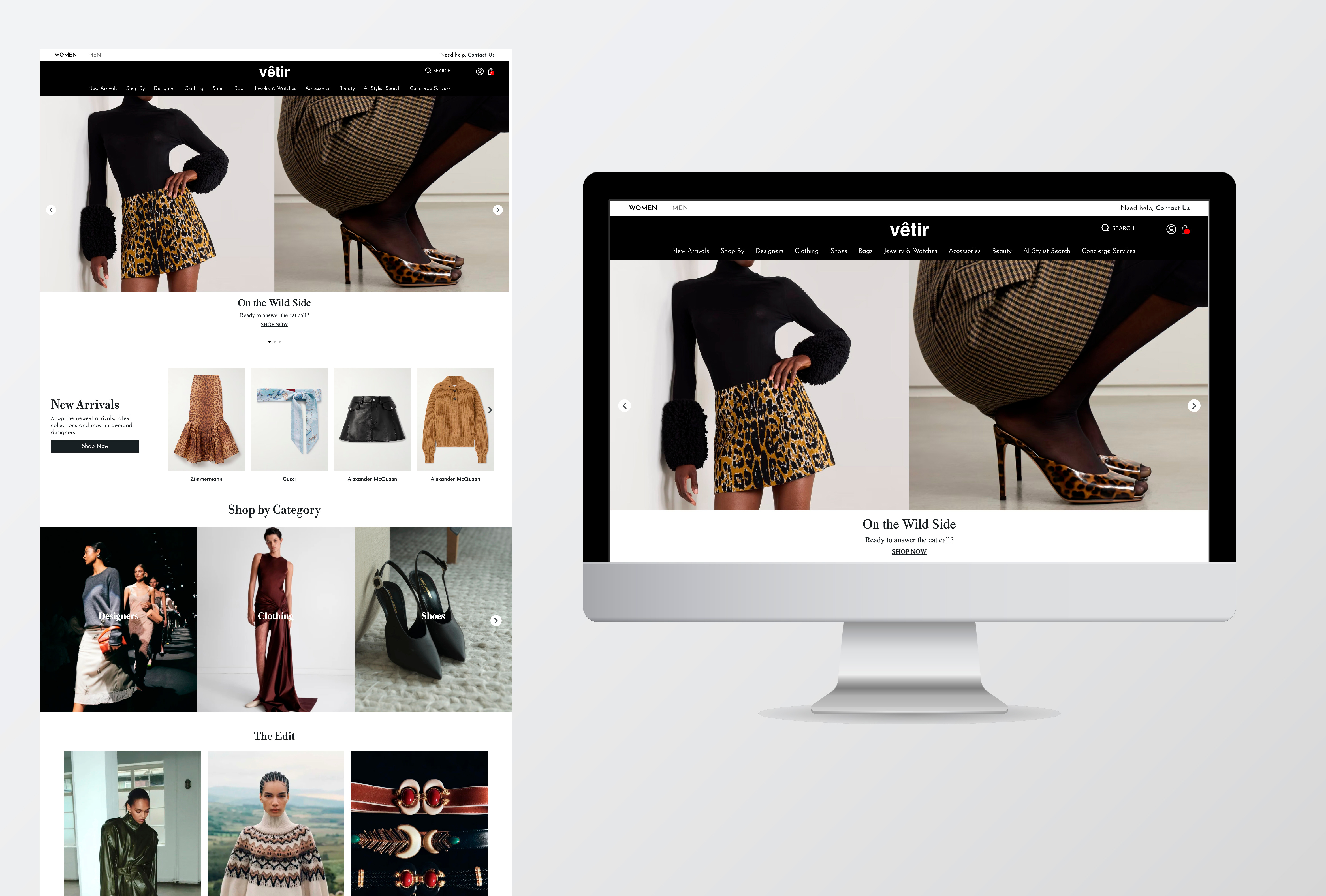 E-commerce Website Design branding ecommerce fashion fashion ecommerce fashion website fashion website screen styling ui ui design uiux ux design website ui