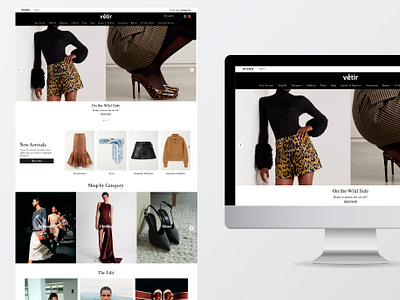 E-commerce Website Design branding ecommerce fashion fashion ecommerce fashion website fashion website screen styling ui ui design uiux ux design website ui