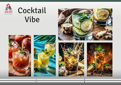 Cocktail Vibe adobe photoshop background creative design design digital art drink food graphic design