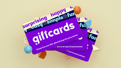 Giftcards.nl | Blender 3D 3d branding