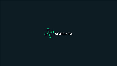 AGRONIX - Agricultural Drone Logo agriculture branding drone green icon logo visual identity