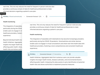 Drag and drop for Paywall indicator ai app application article content drag and drop dragdrop editor indicator journalism minimal newsroom paywall proof of concept simple ui ux web app web application writer