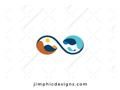 Infinite Coastal Logo branding design graphic design logo logo design vector