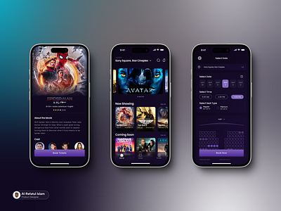 Star Cineplex App Redesign app design cinema app cineplex cineplex app movie theater movie ticket star cineplex star cineplex app theater app ticket booking ui uiux