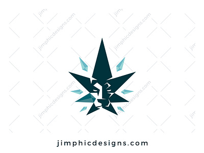 Lion CBD Logo branding cbd design diamonds graphic design leaf lion logo logo design vector