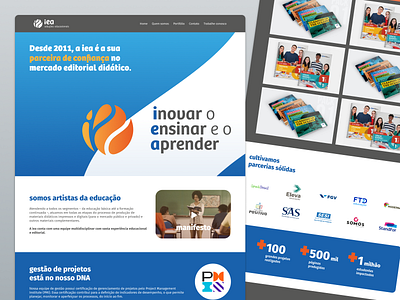 iea Landing Page branding design desktop education figma graphic design ui ux web