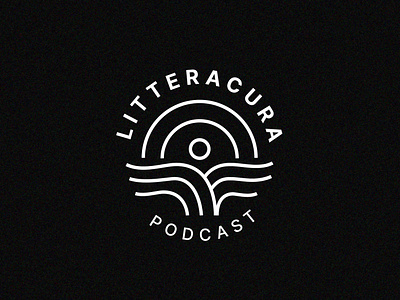 Litteracura - Podcact book branding graphic design logo podcast