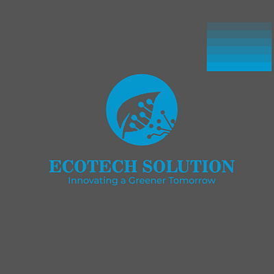 ECOTECH SOLUTION Brand Logo Design adobe illustrator branding creative logo idea graphic design illustration inspiration logo design logo logodesign logotype minimalism modern logo tech concept technology logo design typography