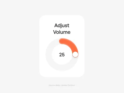 Volume Slider ui ui design ux volume