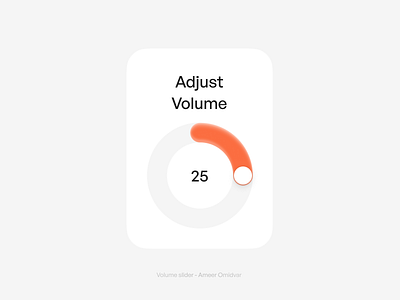 Volume Slider ui ui design ux volume