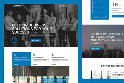 Apollo - Business Consulting Landing Page stock market