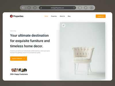 FURNITURE THAT FITS YOUR LIFE chair decor decoration ecommerce ecommerce website furniture store furniture website homedecor furniture store minimalist modern shopp shopping sofa store ui ux web web design website