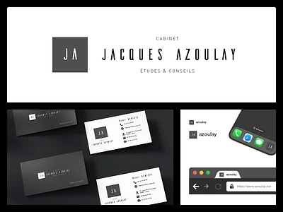 Logo. Jacques Azoulay ailerons fonts family blakc and white bw brand branding business card design favicon browser graphic design icons designer illustration illustrator ai logo logotype photoshop psd presentation mockup print designer senior designer study and consultancy firm typo typography ui style guide ui ux designer