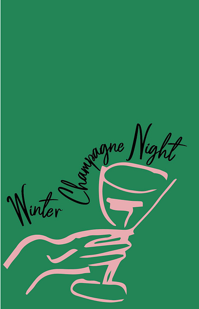 Illustration for Winter Champagne Nigh Campaign design graphic design illustration illustrator