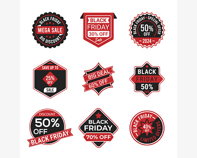 Black Friday discount badge sale offer advertising black friday discount label marketing offer sale