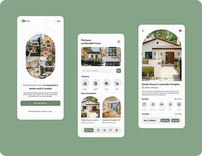 [Mobile UI Design] Real Estate App apartmentui appdesign applicationui bookingui design detailui greenuidesign homeui mobileui realestateapp realestatedesign sageuidesign ui uidesign villaui