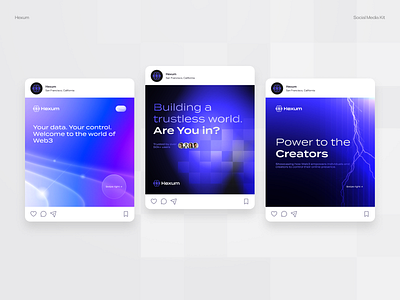 Social Media Kit brand branding crypto design identity instagram mediakit mockup post socialmedia socialmediakit template templates ui uikit web3