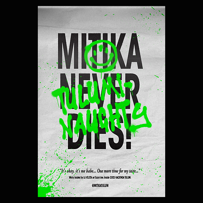 Mitika Tulum branding graffititi graphic design logo poster type